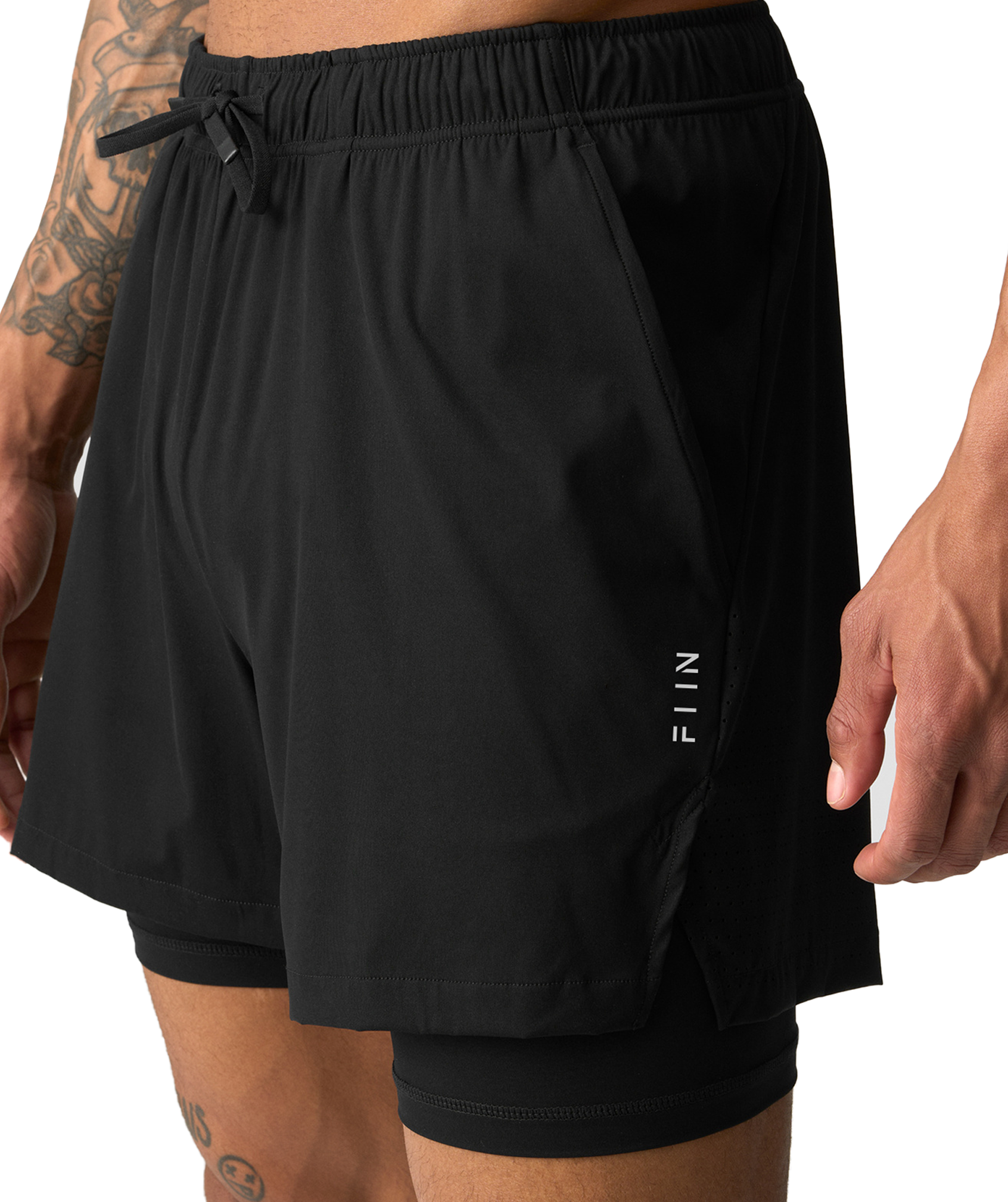 2-in-1 Shorts Black